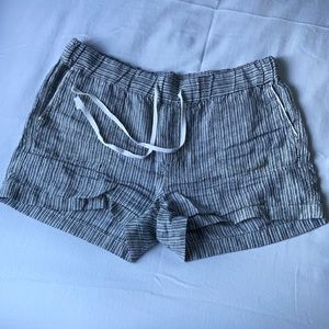 Caslon Linen Striped Shorts Large